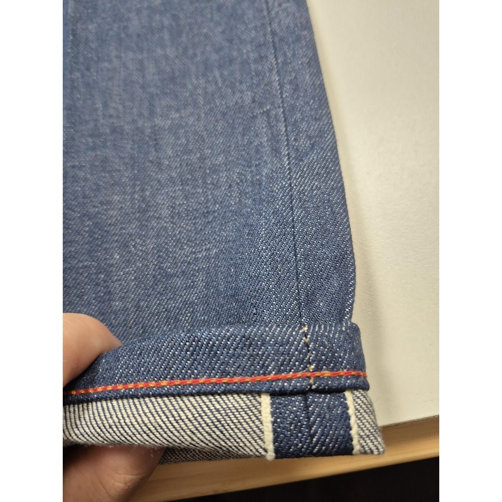 Gustin California Slim Jeans Men's 36x36 Blue Selvage Denim Button Fly USA #290 - Picture 4 of 16